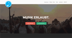 Desktop Screenshot of musik-erlaubt.de