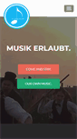 Mobile Screenshot of musik-erlaubt.de